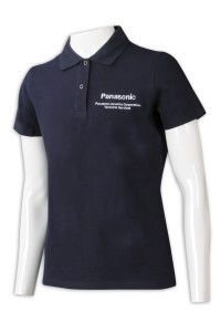 P1249  來樣訂製短袖淨色POLO恤 製造印花LOGO POLO恤  POLO恤制服公司 女裝 航空電子  遊輪 遊船 制服 船員制服
